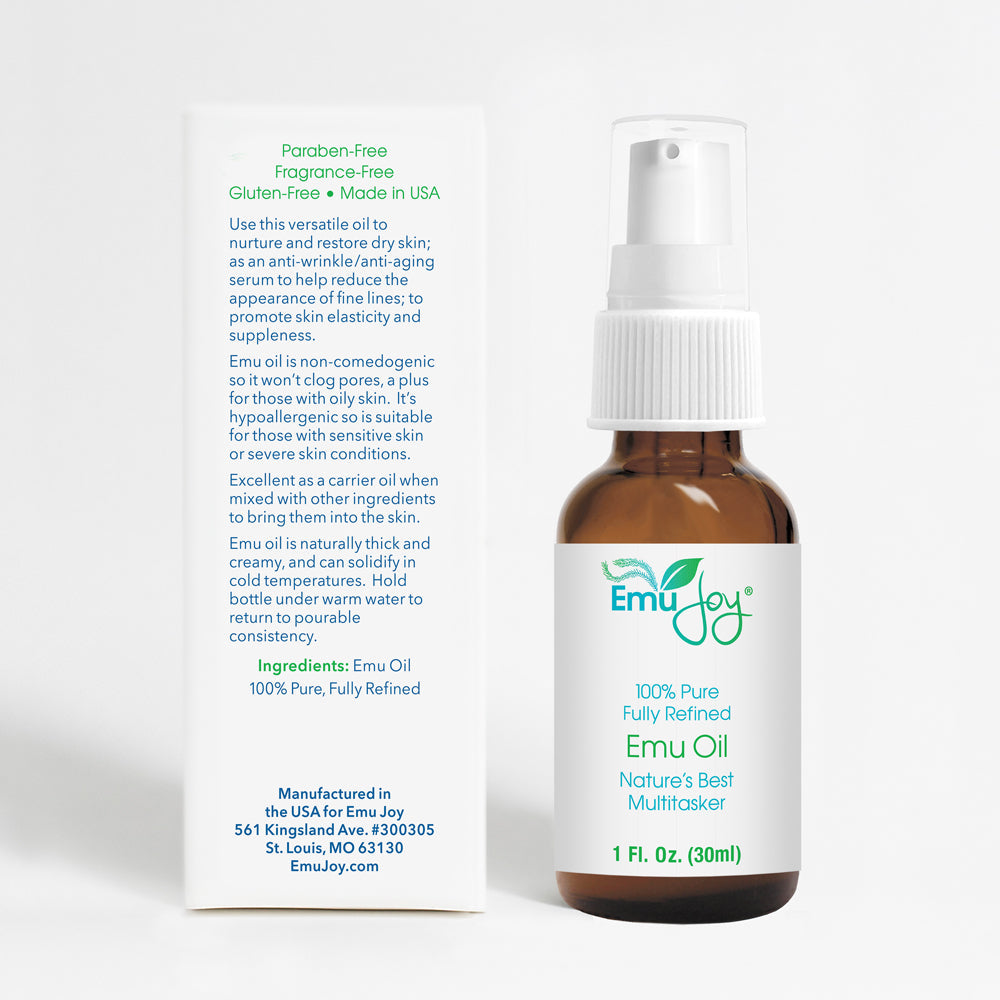EMU JOY PURE EMU OIL – Natural Elegance and Organic Healing REDEFINED!